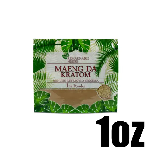 [Q-3211-05] REMARKABLE HERBS KRATOM 1OZ (Red Vein Maeng Da)