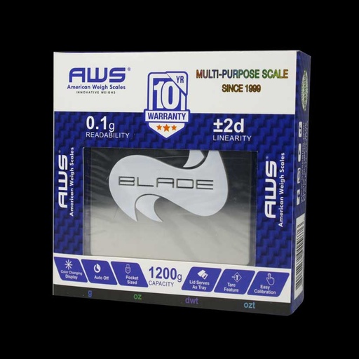 [Q-1268-02] SCALE AWS BLADE 1200G X 0.1G CARBON FIBER (Blue)