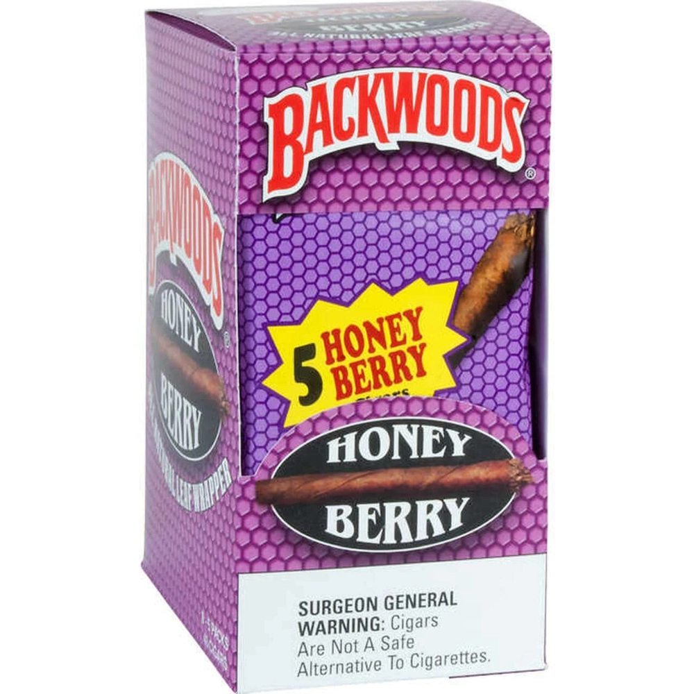 [Q-1298-12] BACKWOOD CIGARS 8 PACKS OF 8/5PK (HONEY BERRY)