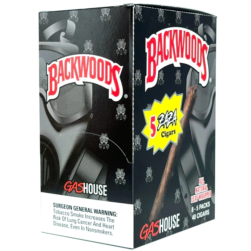 [Q-1298-01] BACKWOOD CIGARS 8 PACKS OF 8/5PK (GAS HOUSE ZAZA)