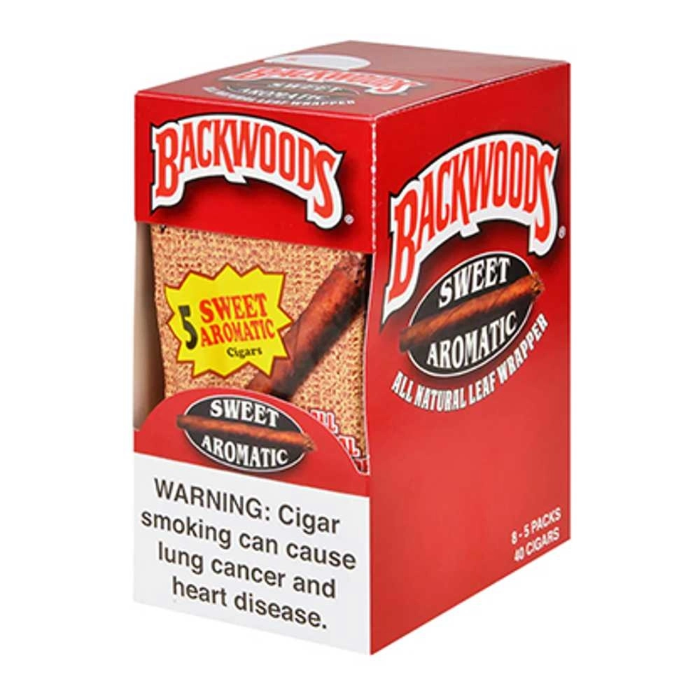 [Q-1298-02] BACKWOOD CIGARS 8 PACKS OF 8/5PK (SWEET AROMATIC)