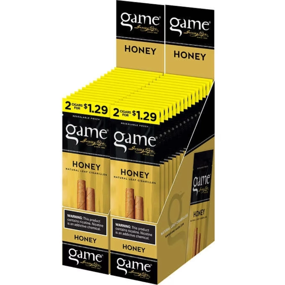 [Q-2058-11] GAME CIGARILLOS 2/$1.29 (Honey)