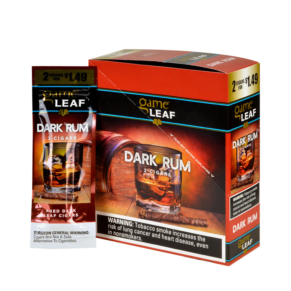 [Q-2061-02] GAME LEAF 2/$1.49 15/2PK (Dark Rum)