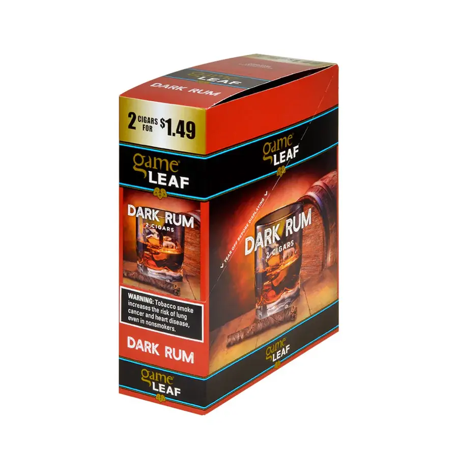 [Q-2061-02] GAME LEAF 2/$1.49 15/2PK (Dark Rum)