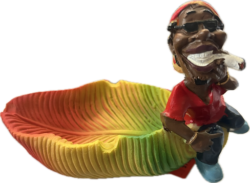 [Q-1003-17] 10CM RESIN ASHTRAY BOB MARLEY (Design 18)