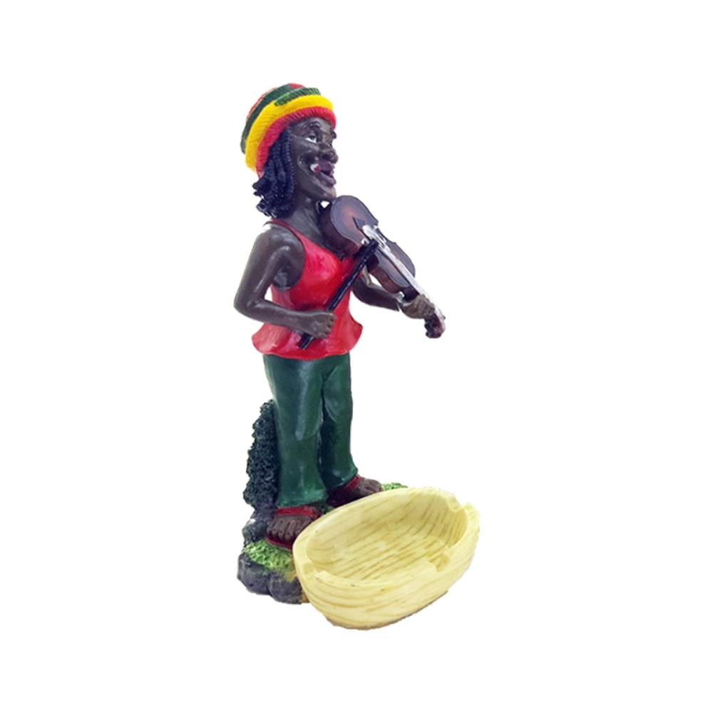 [Q-1103-03] 24CM RESIN ASHTRAY BOB MARLEY (Design 3)