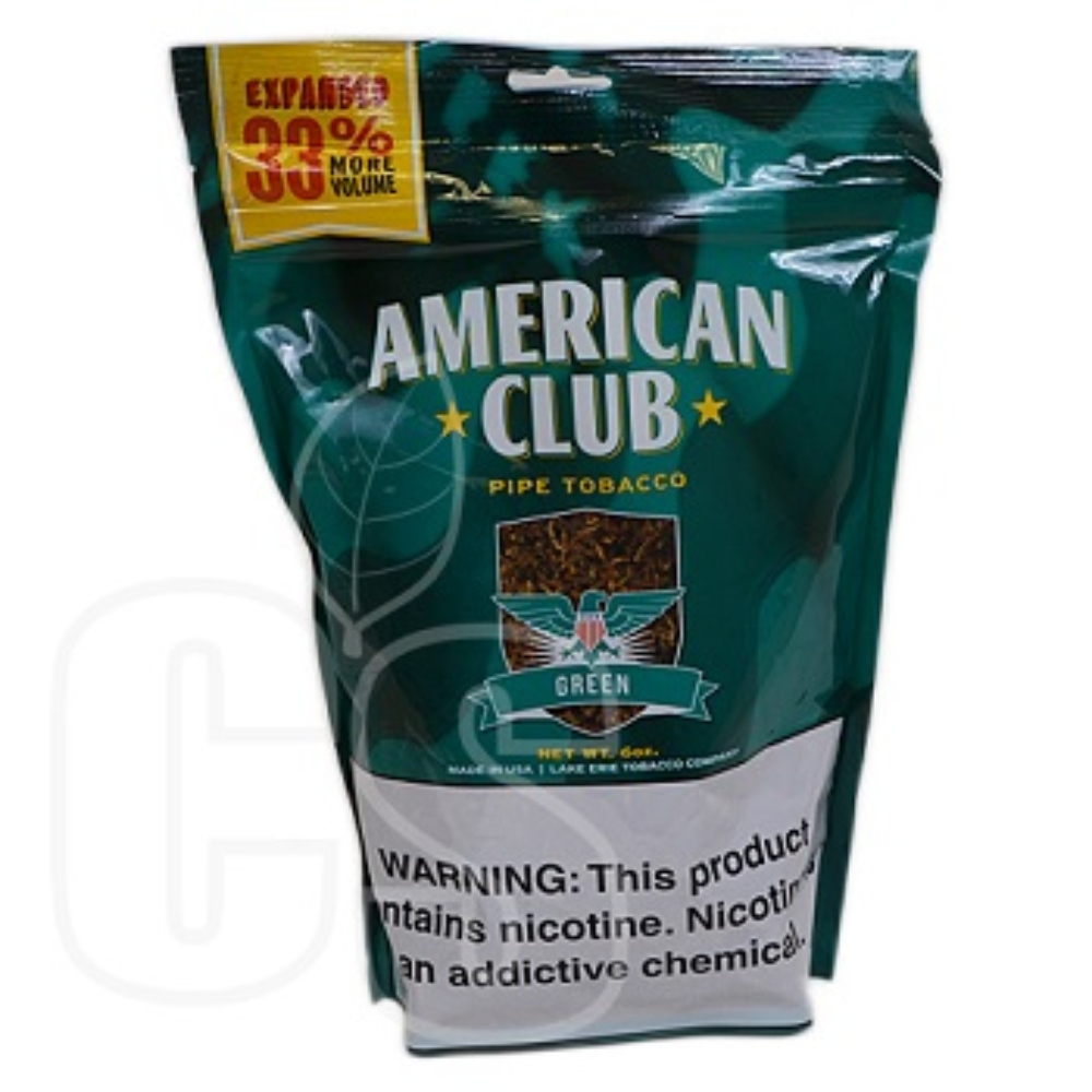 AMERICAN CLUB 6OZ PIPE GREEN