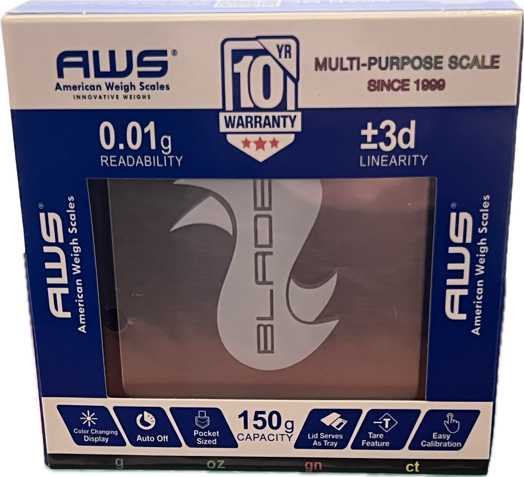 AMERICAN WEIGH BLADE SCALES 150 X 0.01G