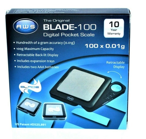 [Q-1267-01] SCALE AWS BLADE  100 X 0.01G (BLACK)