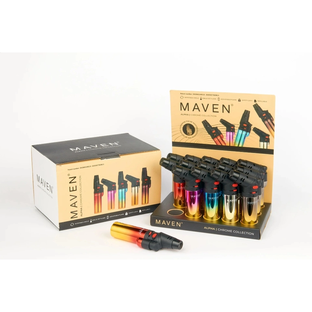 [Q-2800-01] MAVEN TORCH 15PK DISPLAY (Alpha Chrome)