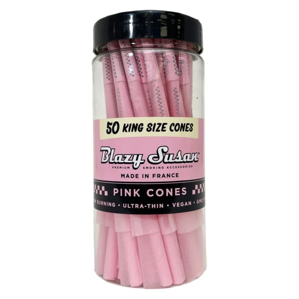 BLAZY SUSAN PINK CONES -KING SIZE 50CT/JAR