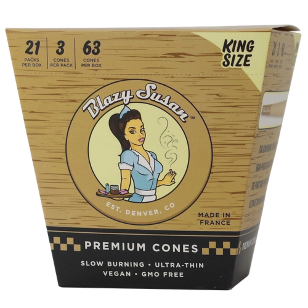 BLAZY SUSAN UNBLEACHED CONES KS 21/3PK