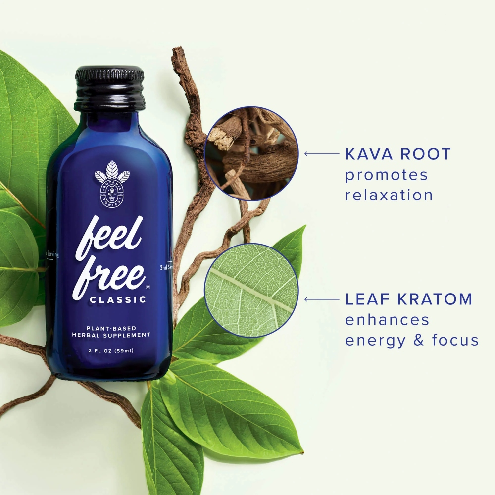 FEEL FREE CLASSIC TONIC KAVA & KRATOM 12PK