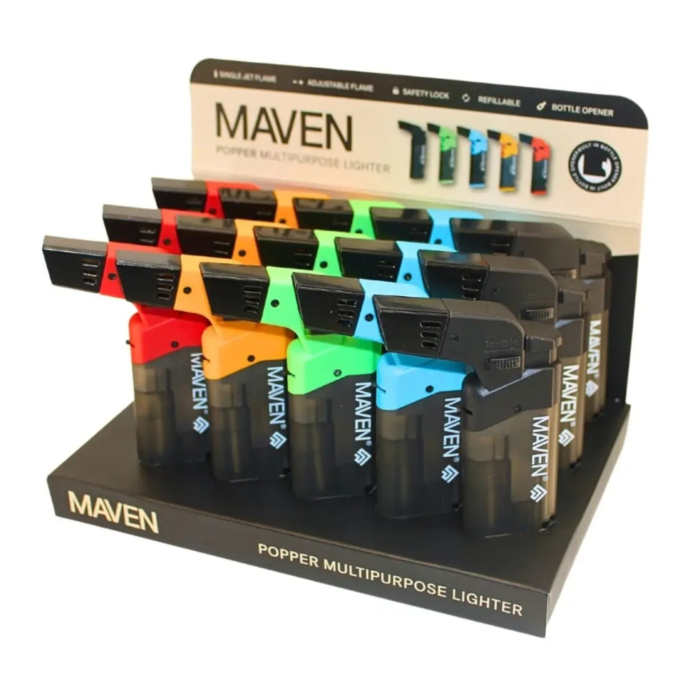 MAVEN TORCH POPPER | 15PC/DISPLAY | BOTTLE OPENER