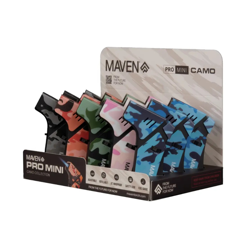 MAVEN TORCH PRO-MINI CAMO 15PC/DISPLAY