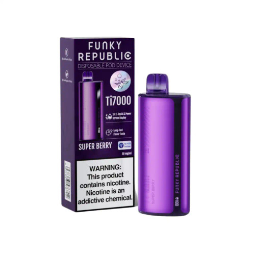 [Q-2033-14] FUNKY REPUBLIC TI7000 - 12.8ML 5PK (Super Berry)