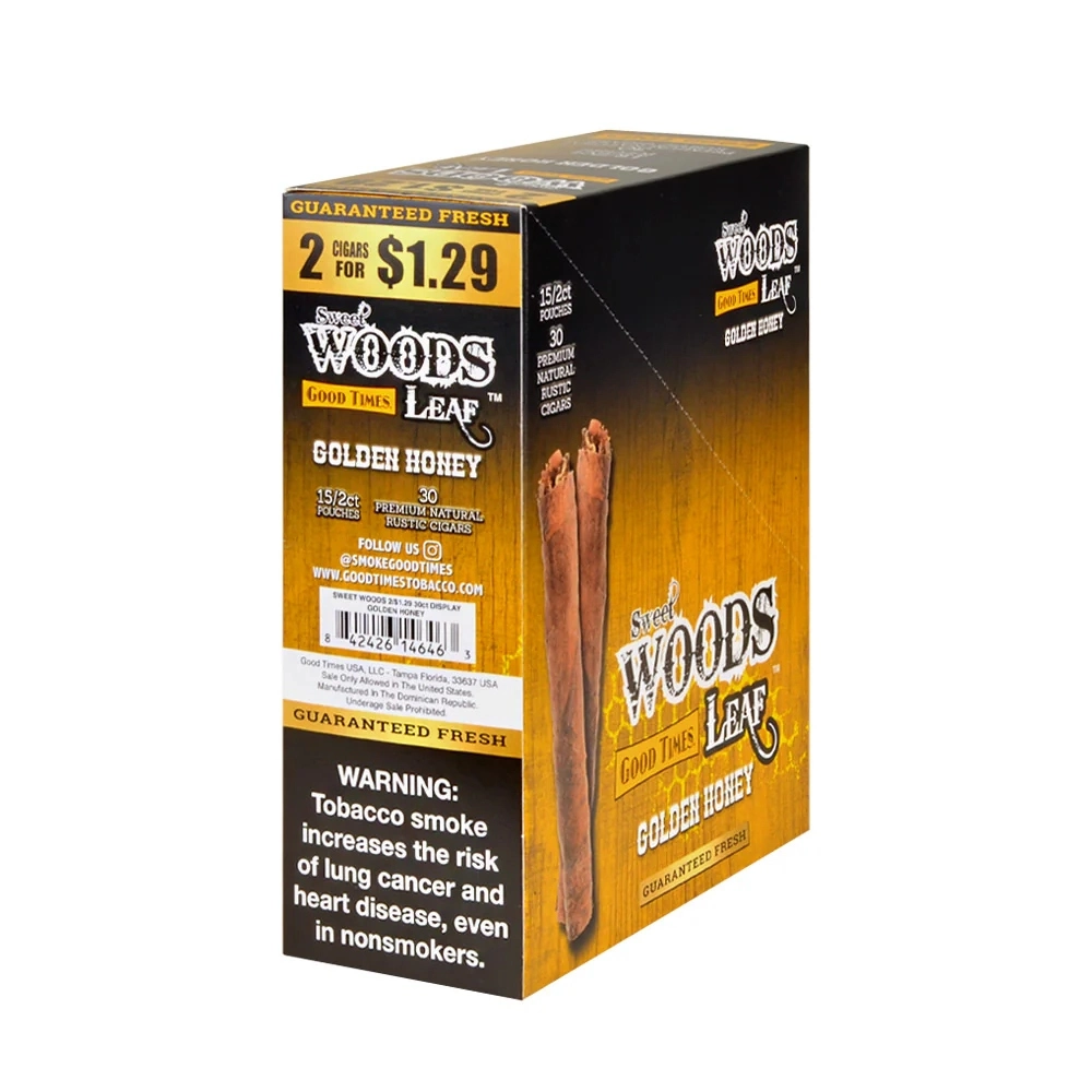 [Q-2276-06] GOOD TIMES SWEET WOODS LEAF 2/1.29 15/2PK (Golden Honey)