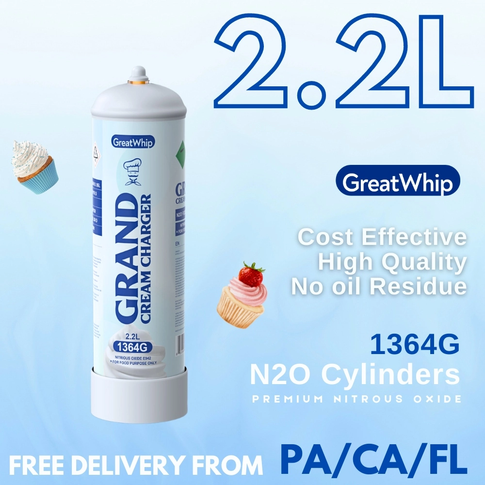 [Q-2292-01] GREAT WHIP 1364G N2O TANKS 2.2L FLAVOR 4PK (Original)