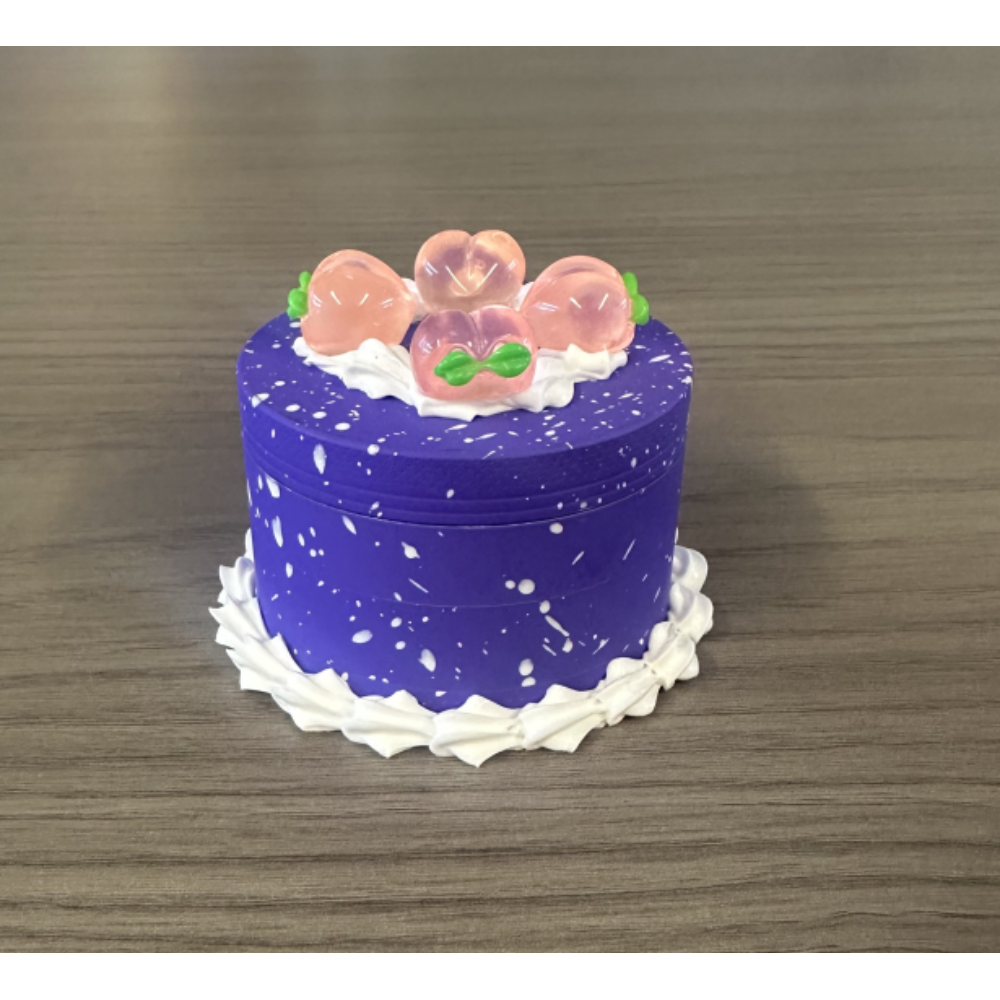 [Q-2327-01] GRINDER 63MM FAKE CAKE EDITION (Purple Peach Cake)