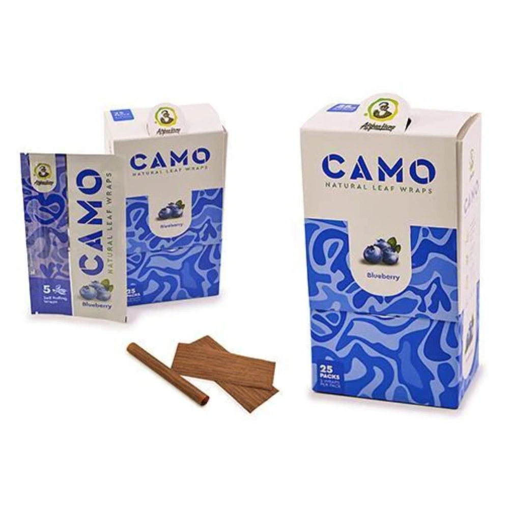 [Q-1544-13] CAMO LEAF WRAP 25/5PK (Blueberry)