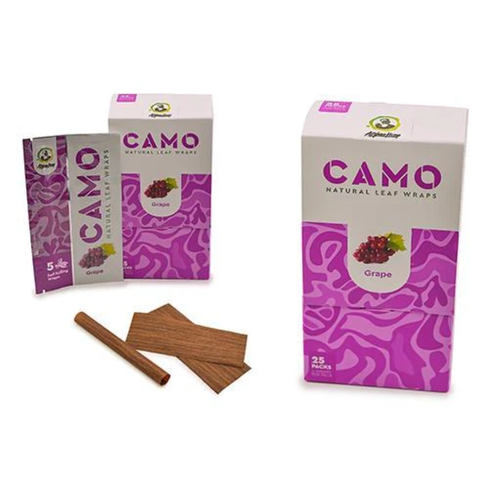 [Q-1544-04] CAMO LEAF WRAP 25/5PK (Grape)