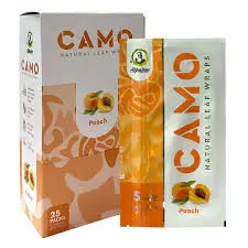 [Q-1544-05] CAMO LEAF WRAP 25/5PK (Peach)