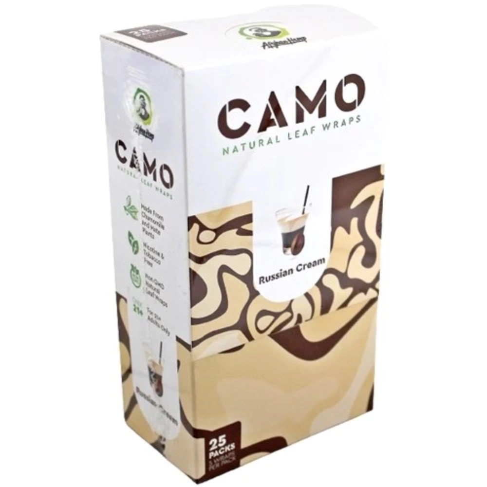 [Q-1544-03] CAMO LEAF WRAP 25/5PK (Russian Cream)