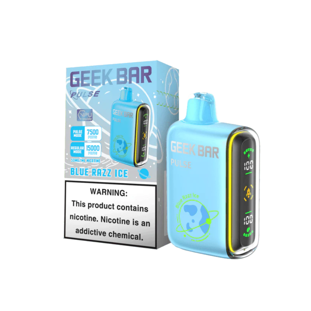 [Q-2069-10] GEEK BAR PULSE 15K 5PK 16ML (Blue Razz Ice)