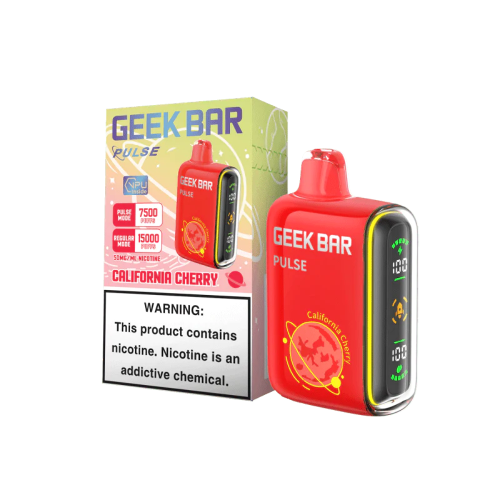 [Q-2069-14] GEEK BAR PULSE 15K 5PK 16ML (California Cherry)