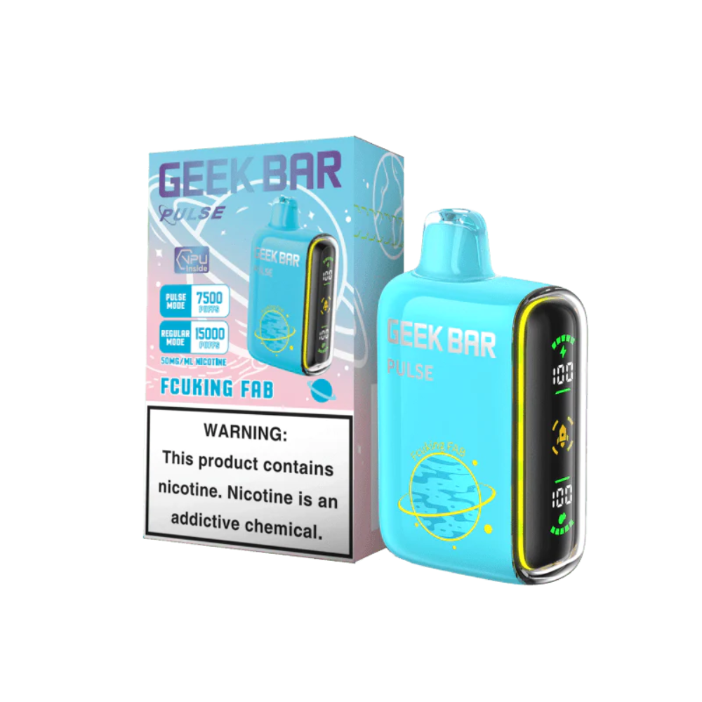 [Q-2069-21] GEEK BAR PULSE DISPOSABLE VAPE 15000 PUFFS 5PK 16ML (Fucking Fab)