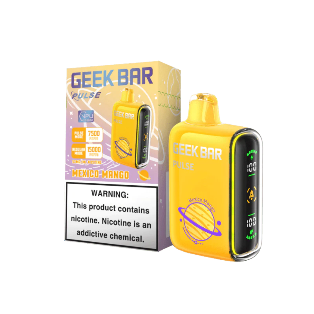 [Q-2069-12] GEEK BAR PULSE 15K 5PK 16ML (Mexico Mango)