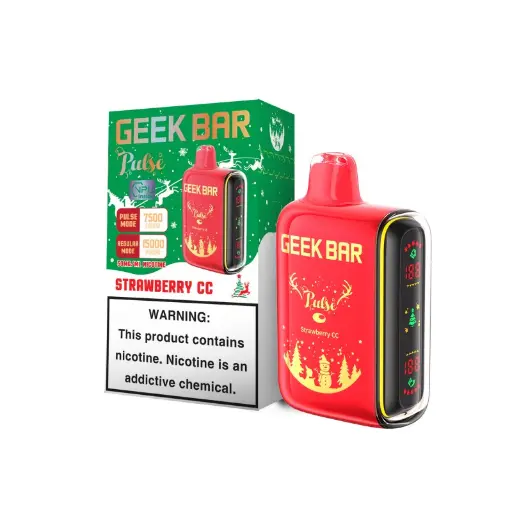 [Q-2069-29] GEEK BAR PULSE 15K 5PK 16ML (Strawberry CC)