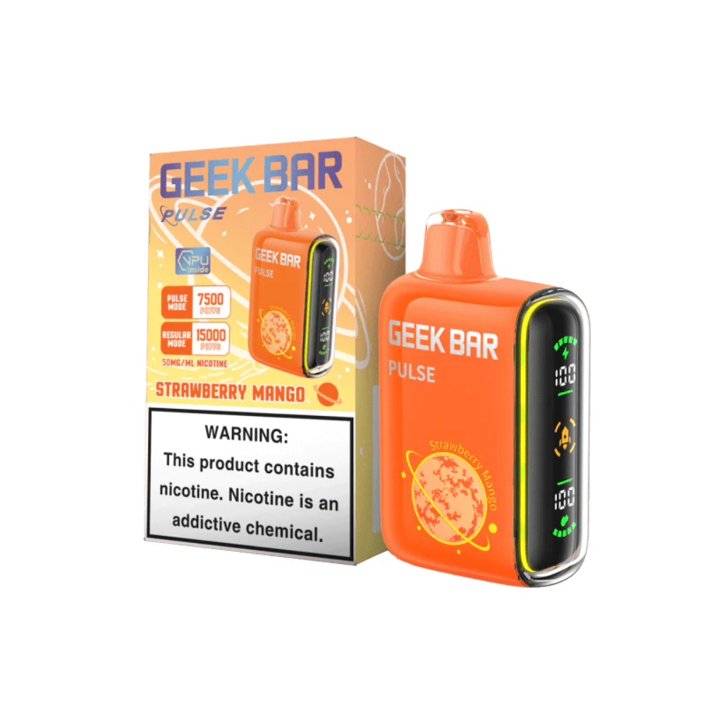 [Q-2069-18] GEEK BAR PULSE 15K 5PK 16ML (Strawberry Mango)