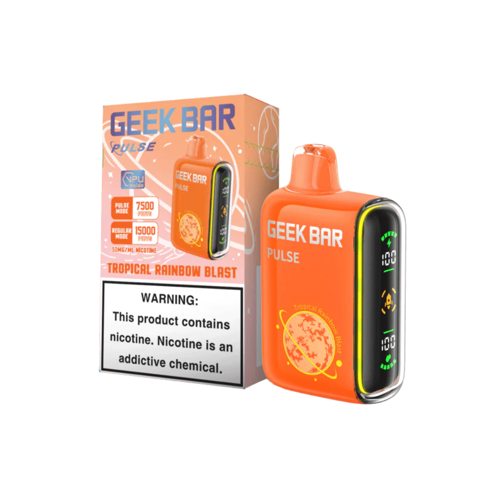 [Q-2069-16] GEEK BAR PULSE 15K 5PK 16ML (Tropical Rainbow Blast)