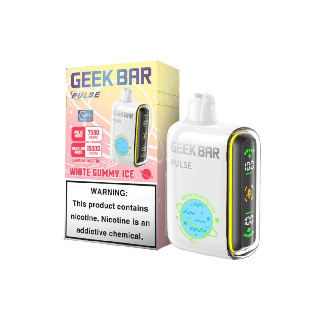 [Q-2069-23] GEEK BAR PULSE 15K 5PK 16ML (White Gummy Ice)