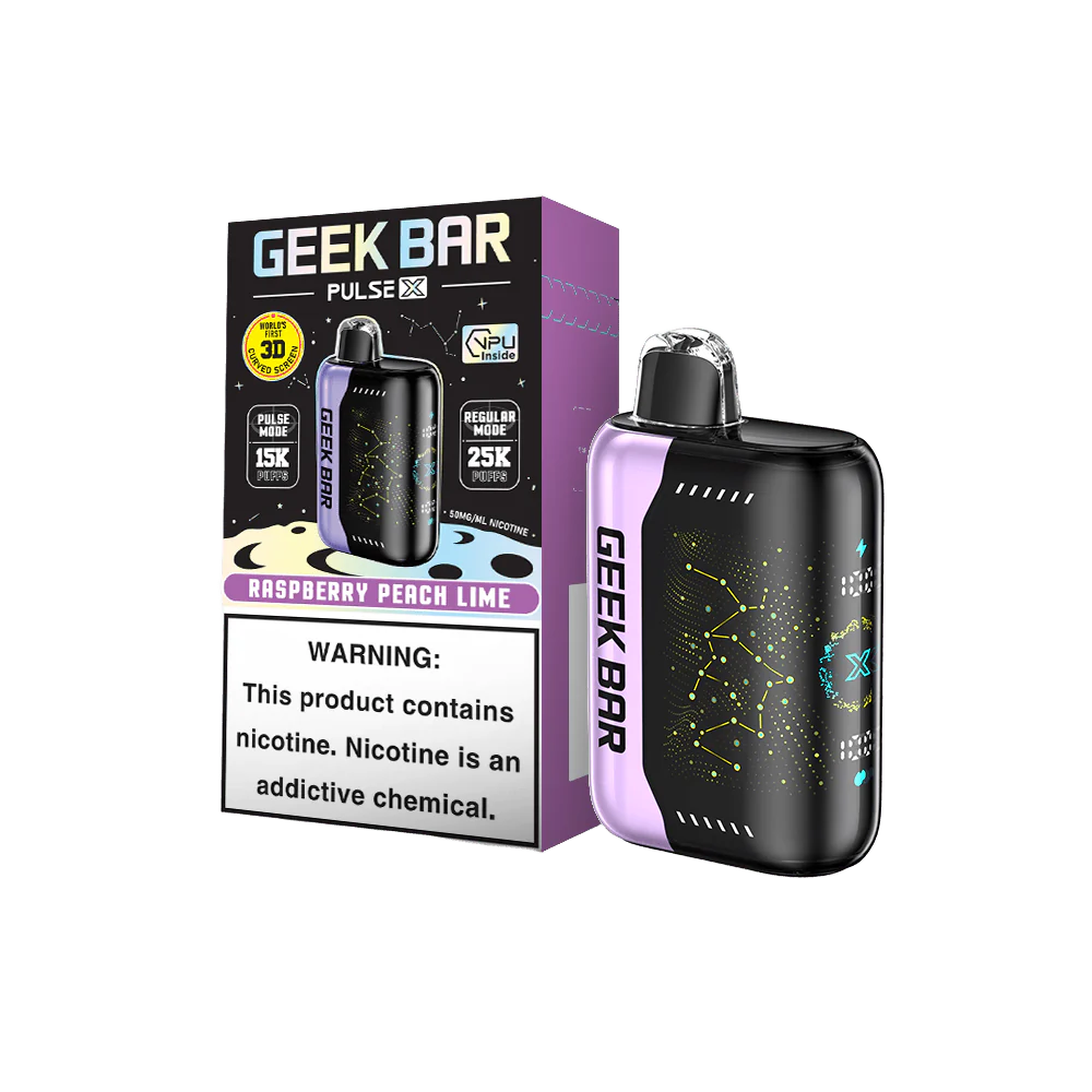 [Q-2073-07] GEEK BAR PULSE X 25000 18ML (Raspberry Peach Lime)