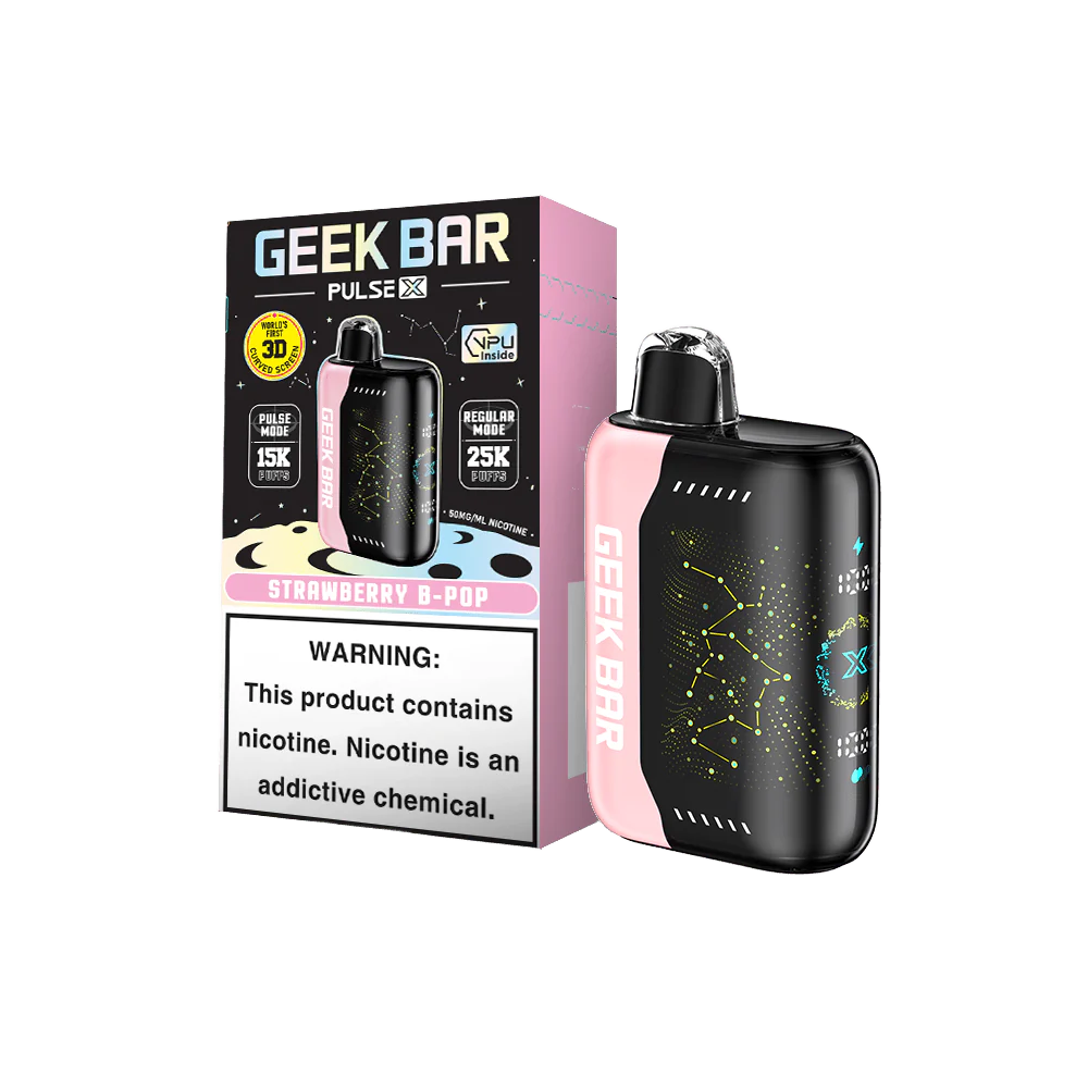 [Q-2073-11] GEEK BAR PULSE X 25000 18ML (Strawberry B Pop)