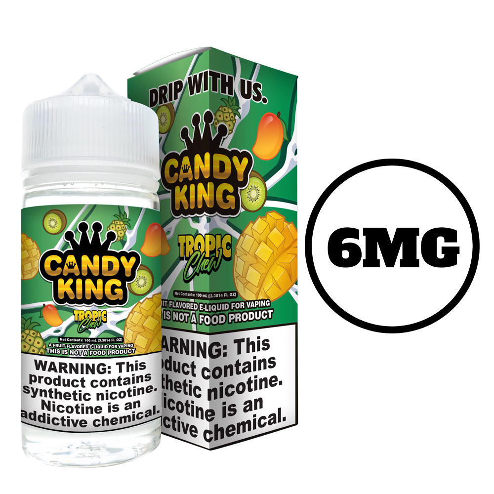 [Q-1547-02] CANDY KING 100ML (SYNTHETIC) (6mg, Tropic Chew)