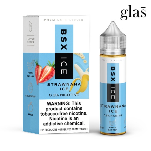 [Q-2198-57] GLAS BSX 60ML (0mg, Strawnana Ice)