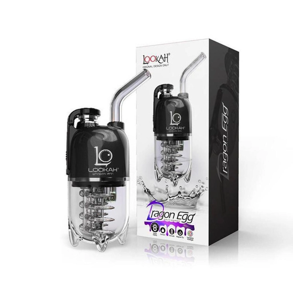 [Q-2746-10] LOOKAH DRAGON EGG E-RIG VAPOR KIT (Black)