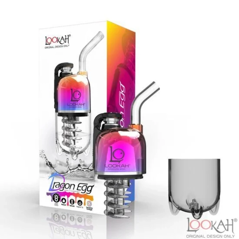 [Q-2746-17] LOOKAH DRAGON EGG E-RIG VAPOR KIT (Rainbow)