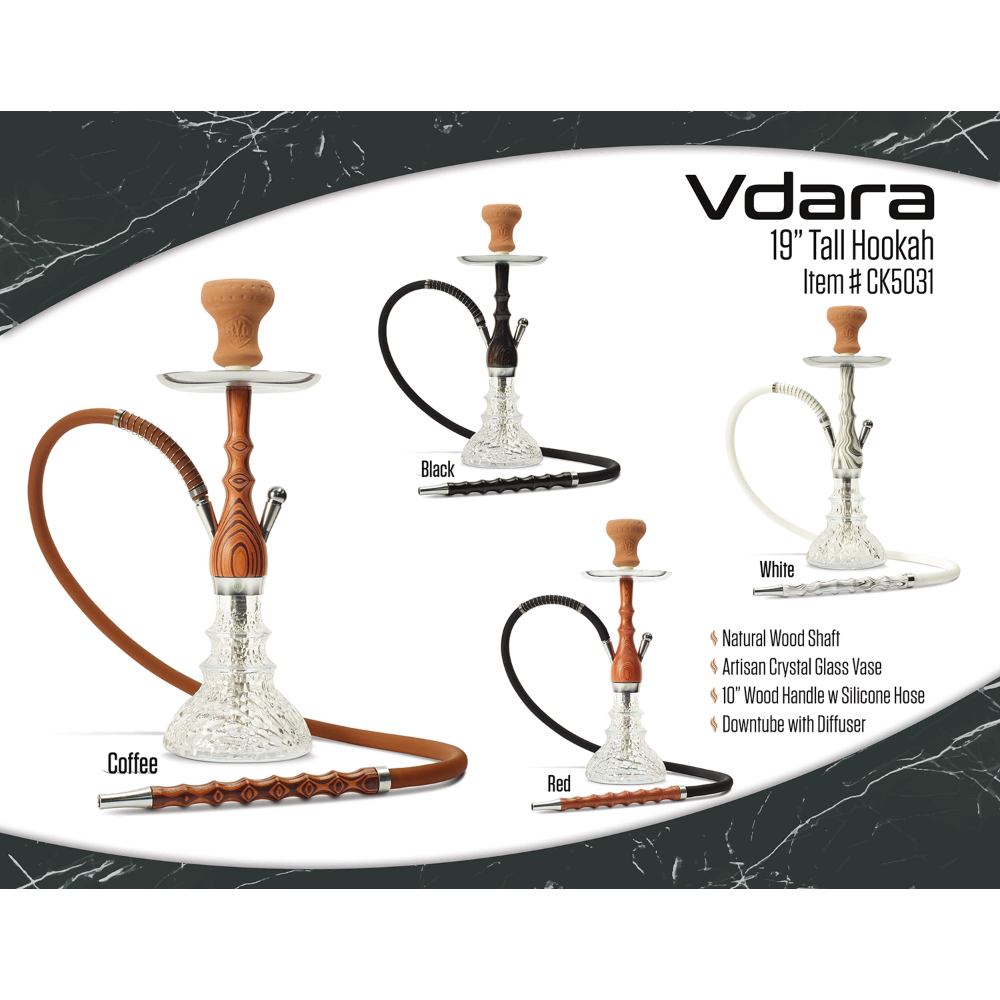 HOOKAH B.Y.O. 20" VDARA CLICK TECHNOLOGY 1 HOSE