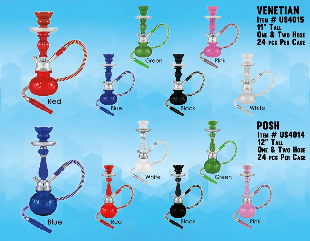 HOOKAH 11" VENETIAN 1 HOSE PREMIUM BOX