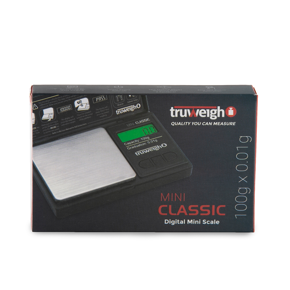 TRUWEIGH MINI CLASSIC SCALE 100G X 0.01G BLACK