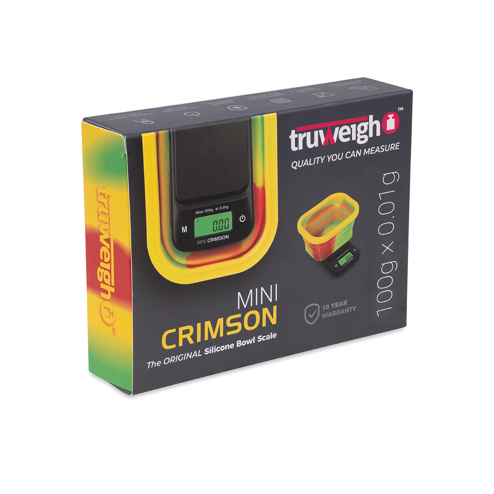 TRUWEIGH RASTA MINI CRIMSON SCALE COLLAPSIBLE BOWL 100G X 0.01G