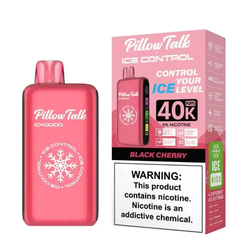 [Q-3075-01] PILLOW TALK ICE CONTROL IC40000 PUFF 20ML DISPOSABLE (Black Cherry)