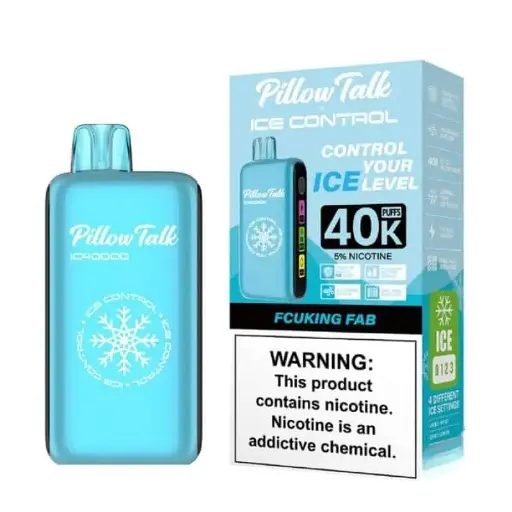 [Q-3075-04] PILLOW TALK ICE CONTROL IC40000 PUFF 20ML DISPOSABLE (Fucking Fab)