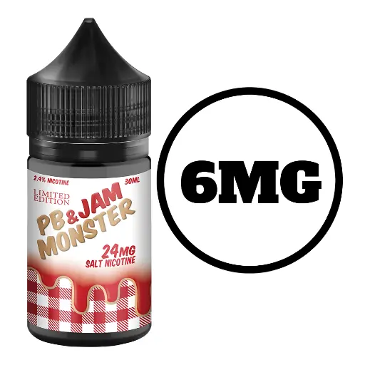 [Q-3040-02] PB AND JAM MONSTER 100 ML (6mg, Strawberry)