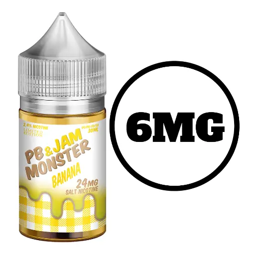 [Q-3040-06] PB AND JAM MONSTER 100 ML (6mg, Banana)