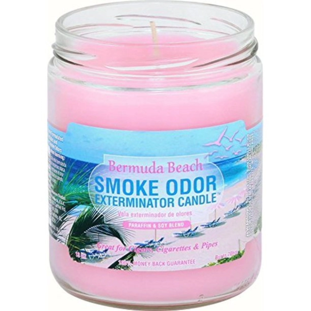 [Q-3568-53] SMOKE ODOR CANDLE 13OZ (Bermuda Beach)